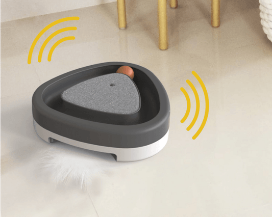 Smart Kitty Spinner - Interactive Electric Cat Toy With Feather
