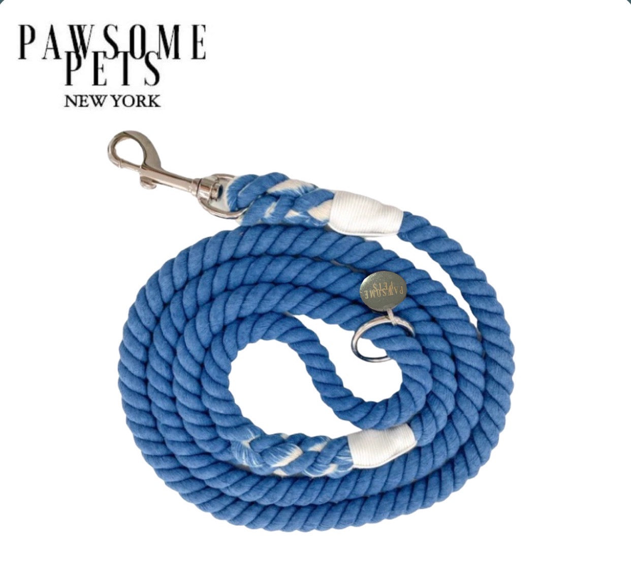 ROPE LEASH - PEACOCK BLUE