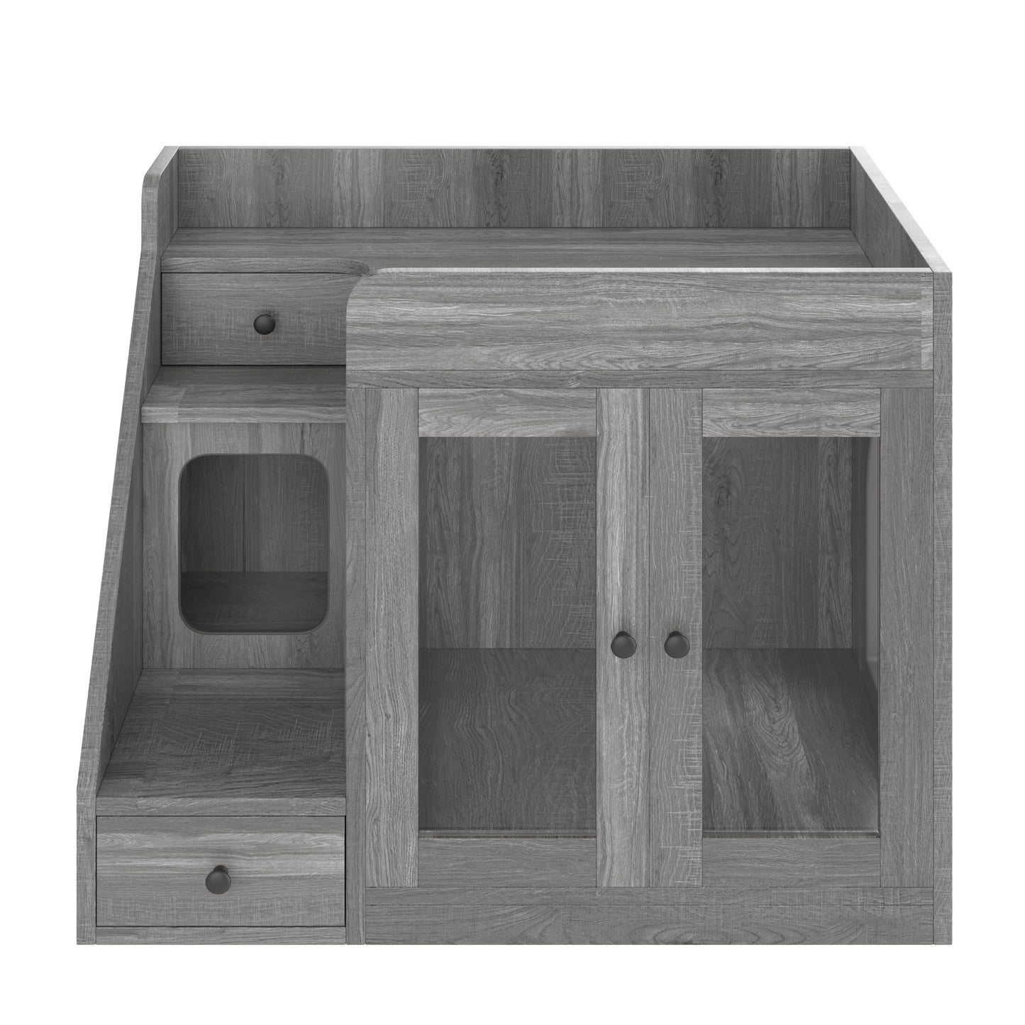 Cat Litter Box Enclosure with Light , Hidden Litter Box Furniture