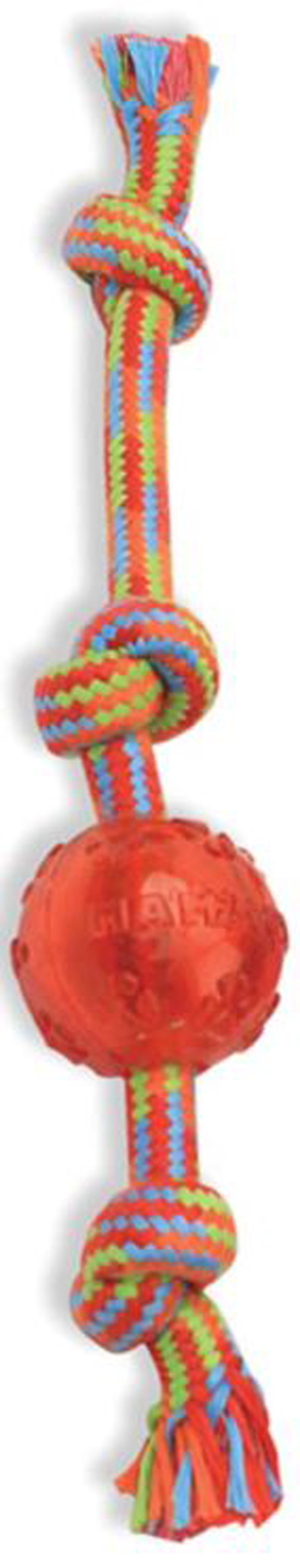 Mammoth Braidys Tug with TPR Ball Dog Toy Assorted 20 in Large