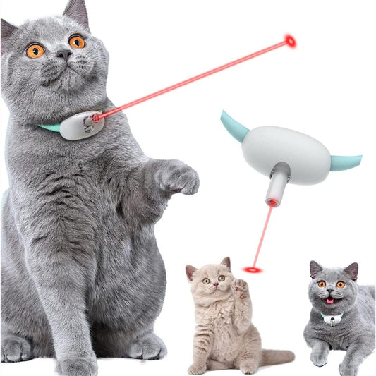 Smart Laser Teasing Cat Collar: The Ultimate Interactive Toy For Your