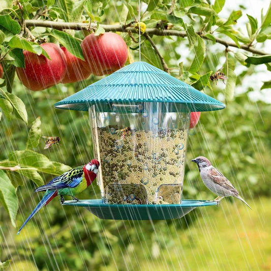 Deluxe Hanging Metal Bird Feeder: Attract And Delight Garden Birds