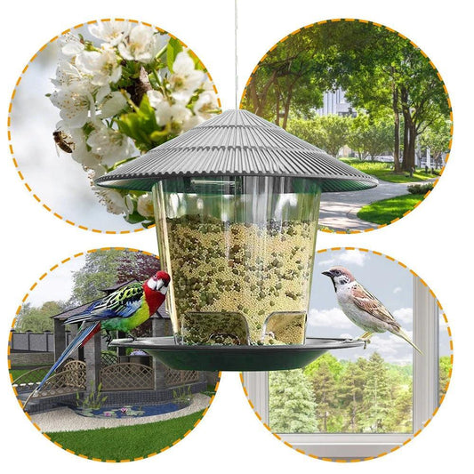 Deluxe Hanging Metal Bird Feeder: Attract And Delight Garden Birds