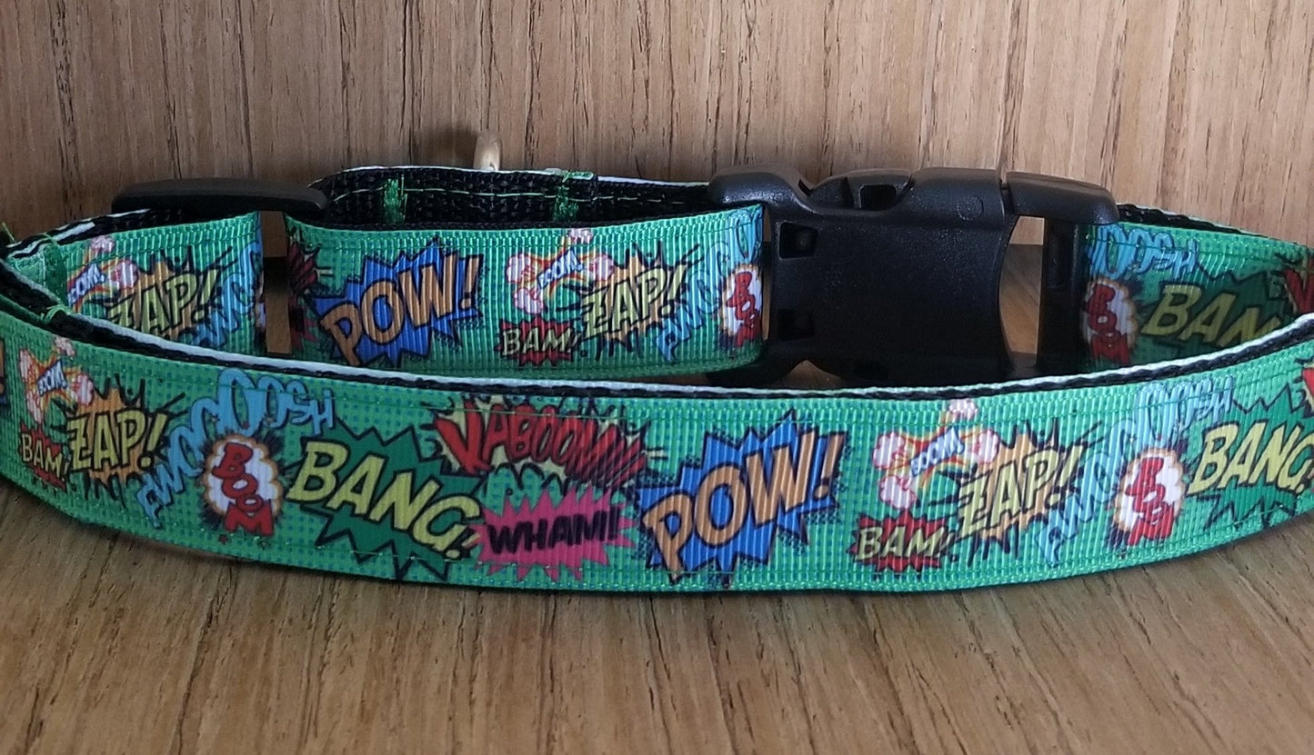 Leash/ Large/ Green Super Hero