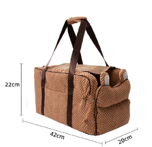 Dog Car Seat Central Control Nonslip Dog Carriers Safety Car Armrest