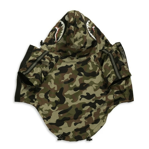 FUNUNCLE LM Dog Face Jacket Clothes Pet Puppy Hoodies Raincoats Warm