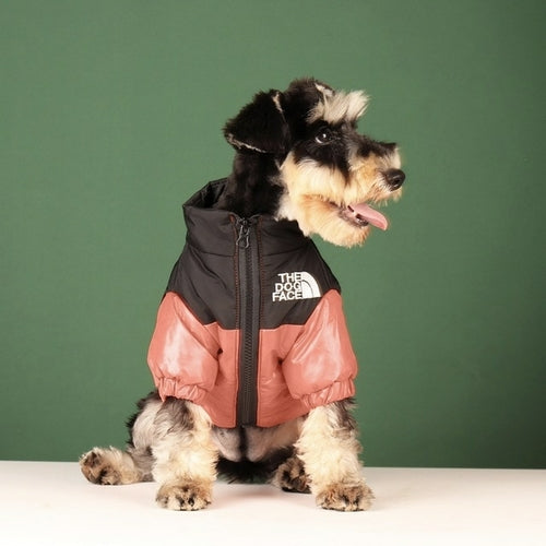 FUNUNCLE LM Dog Face Jacket Clothes Pet Puppy Hoodies Raincoats Warm
