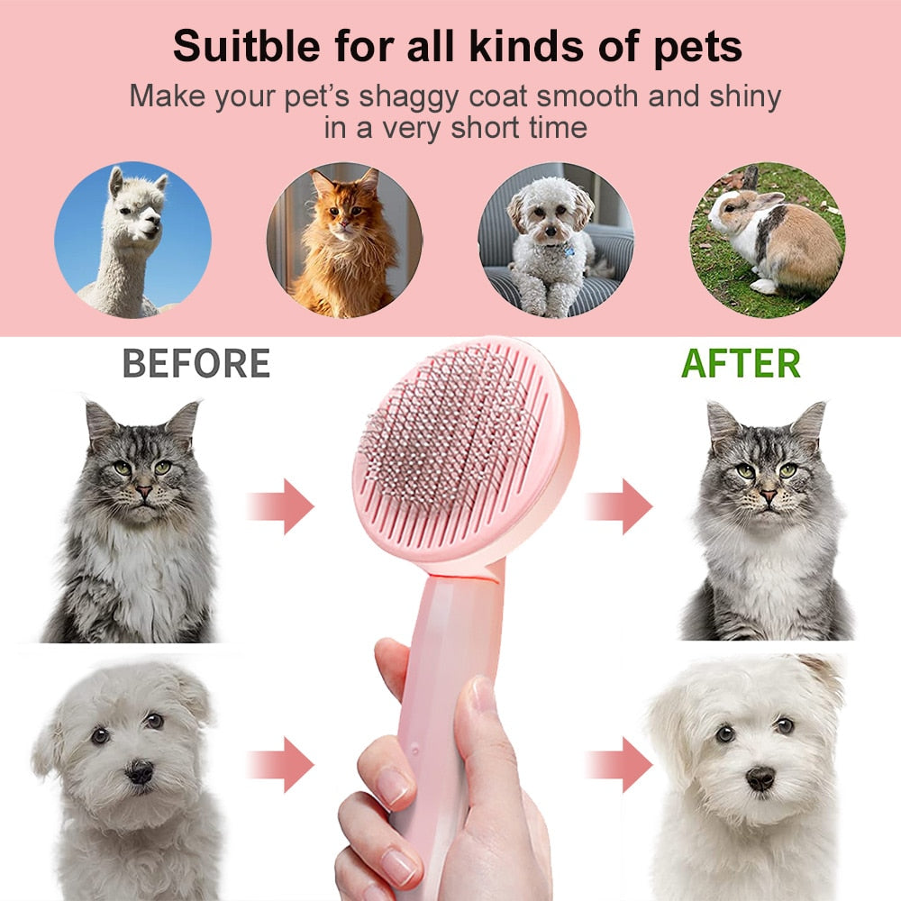Grooming Pet Hair Remover Brush Cat And Dogs Hair Comb Removes Comb