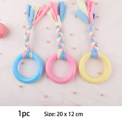 Pet Dog Toys For Small Dog Chews Tpr Knot Toys Bite Resistant Molar