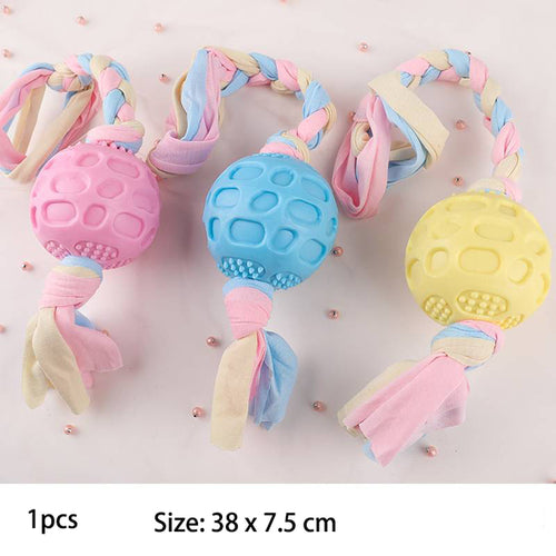 Pet Dog Toys For Small Dog Chews Tpr Knot Toys Bite Resistant Molar