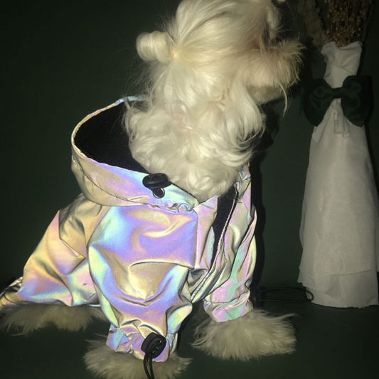 S-5xl Dog Clothes Flashing Pet Dogs Hoodie For Dog Coat Windbreaker