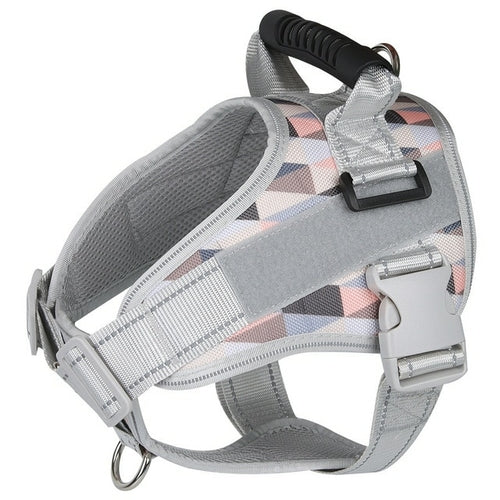 Tactical Dog Harness Vest With Handle, Adjustable Dog Vest Harness For