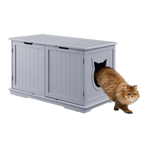 Cat Bench Litter Box - Enclosure Furniture Box House