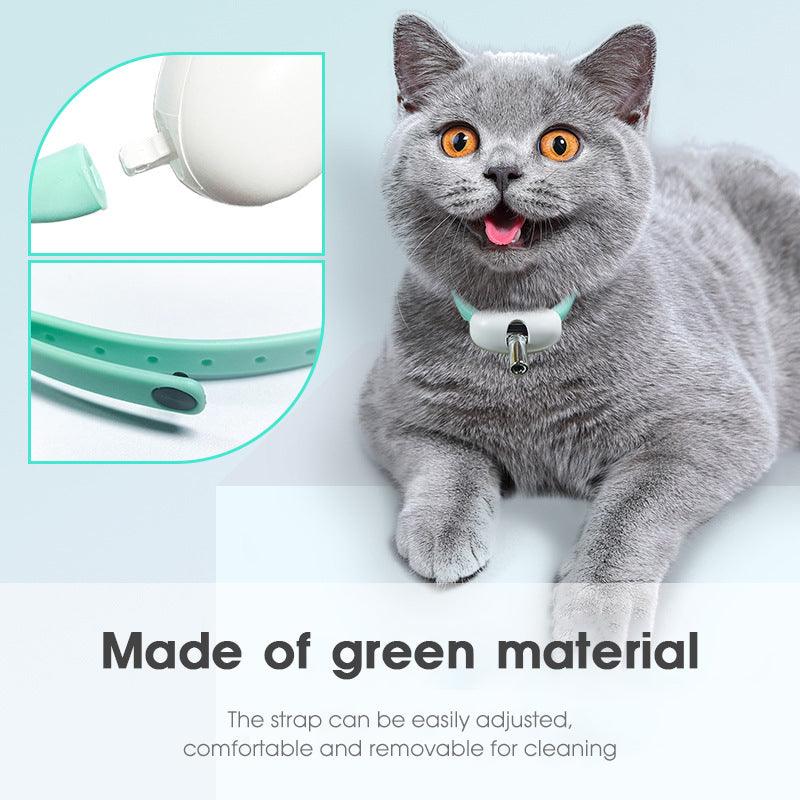 Smart Laser Teasing Cat Collar: The Ultimate Interactive Toy For Your