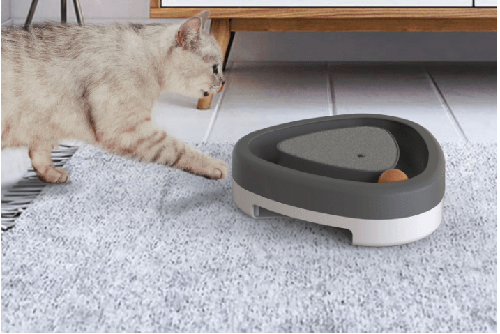 Interactive electric cat feather toy for indoor cat play - view 1
