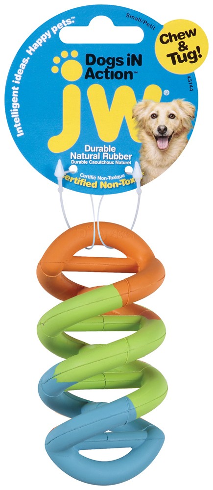 JW Pet Dogs in Action Rubber Dog Toy Multi-Color Large