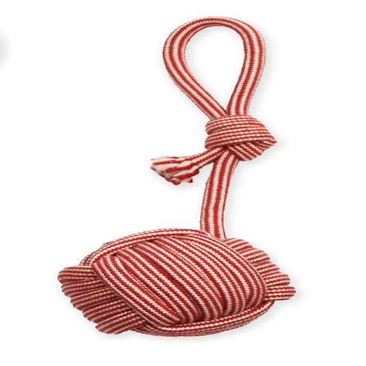 Mammoth EXTRA Flossy Chew Monkey Fist Tug w-Loop Handle 1ea-MD; 14 in