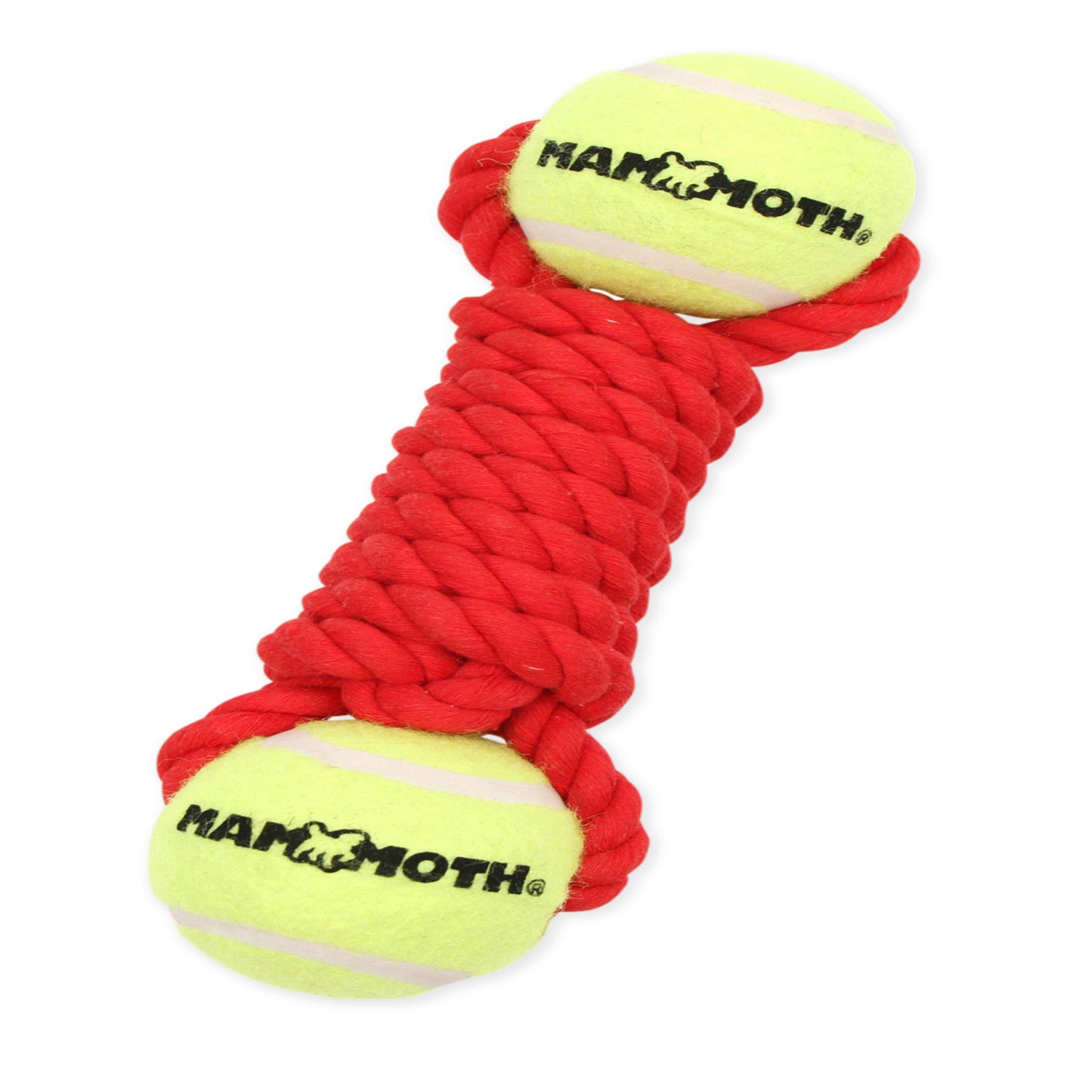 Mammoth Twister Bone w-2 Tennis Balls Dog Toy Red; 1ea-MD; 9 in