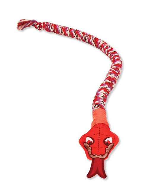 Mammoth SnakeBiter Dog Toy With Squeaky Head Assorted 36 in Large
