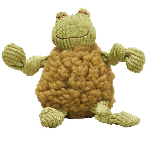 Hugglehounds Dog Fleece Flufferknot Fiona Frog Large