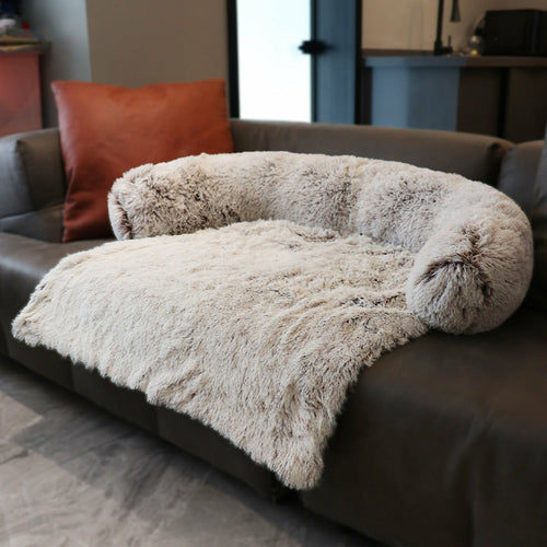 Winter Large Dog Sofa Bed with Zipper Dogs Bed Removable Cover Plush K