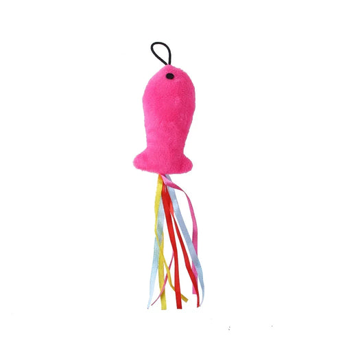 Cat Feather Toy Accessories False Birds Worm Toy with Bell Kitten Cat