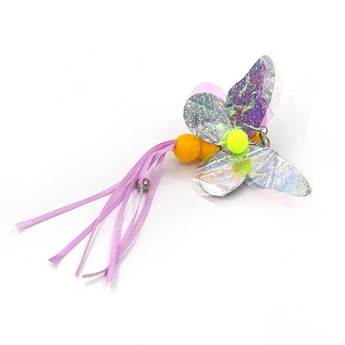 Cat Feather Toy Accessories False Birds Worm Toy with Bell Kitten Cat