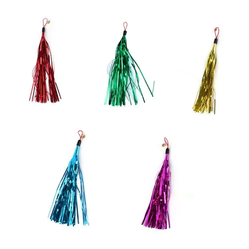 Cat Feather Toy Accessories False Birds Worm Toy with Bell Kitten Cat