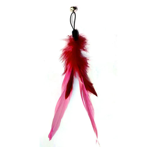 Cat Feather Toy Accessories False Birds Worm Toy with Bell Kitten Cat