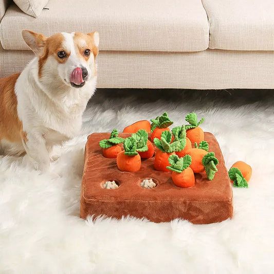 2023NEW Dog Toys Snuffle Mat for Pet Plush Carrot Toy Mat Innovative