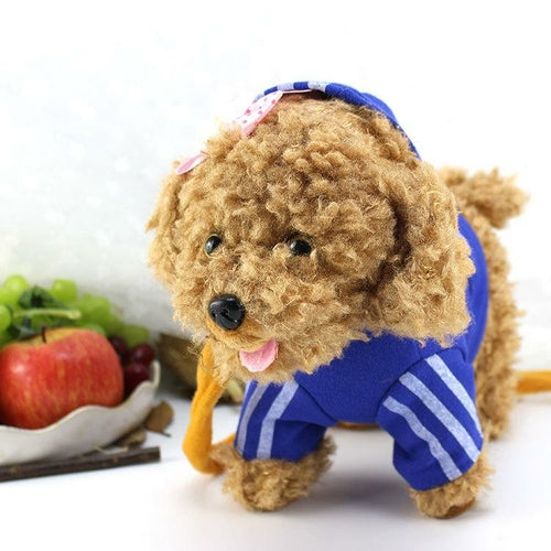 Creative electronic lead rope puppy pet remote control plush toy dog