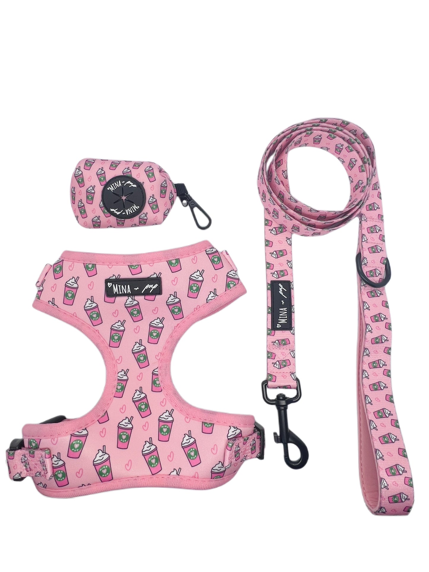 Pupshake Pink Adjustable Harness