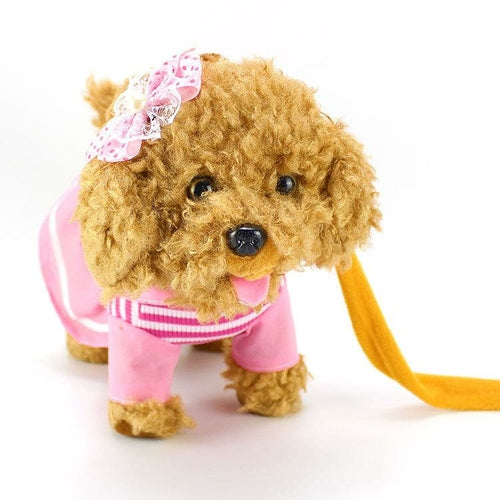 Creative electronic lead rope puppy pet remote control plush toy dog