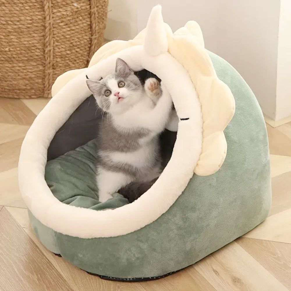 Adorable Dinosaur Pet - Cat House with Toy