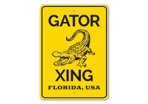 Gator Crossing Sign