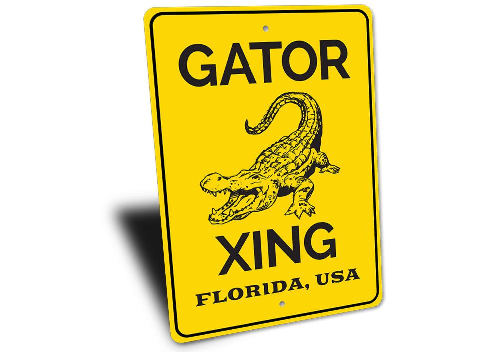 Gator Crossing Sign