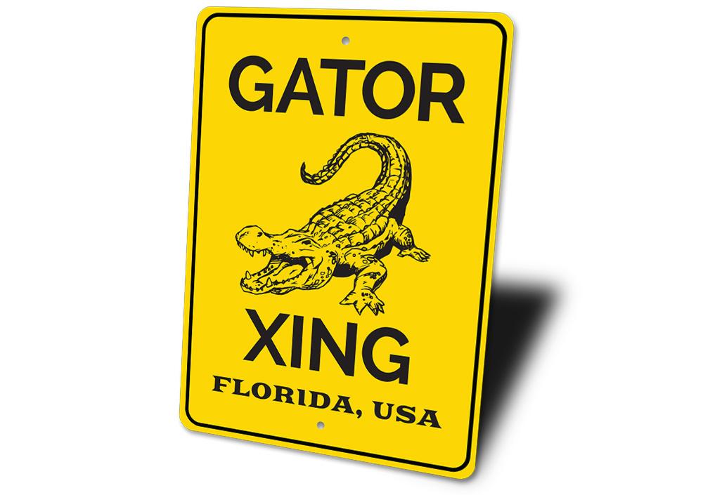 Gator Crossing Sign