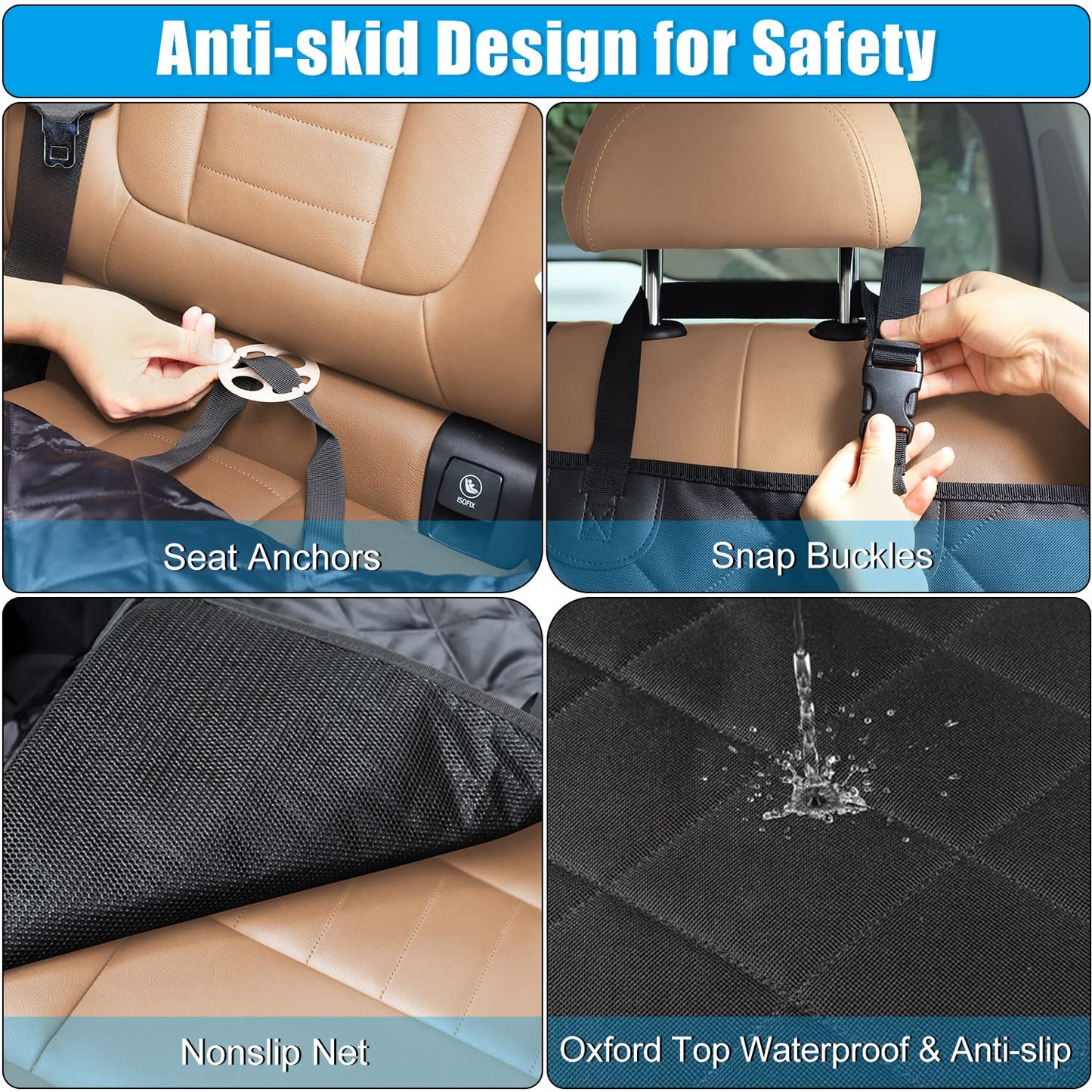 Dog Car Seat Cover For Car or Truck - Waterproof - Pet - Dog - Travel