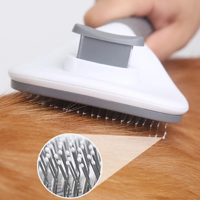 Dog Comb Massage Cat Brush Stainless Steel Pet Grooming Comb For Dogs