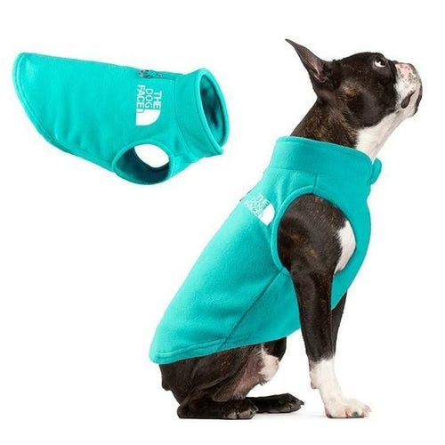 Dog Face Jacket Vest Clothes Winter Fleece Warm Pet  Coat Sweater For