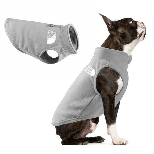 Dog Face Jacket Vest Clothes Winter Fleece Warm Pet  Coat Sweater For