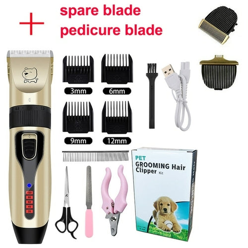 Electric Dog Clippers Professional Pet Hair Trimmer Dogs Grooming