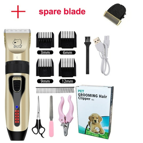 Electric Dog Clippers Professional Pet Hair Trimmer Dogs Grooming