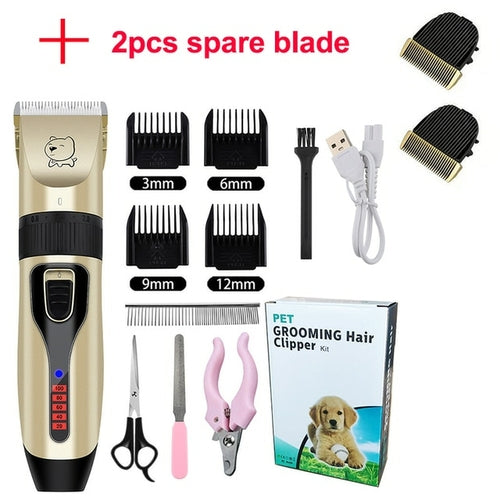 Electric Dog Clippers Professional Pet Hair Trimmer Dogs Grooming