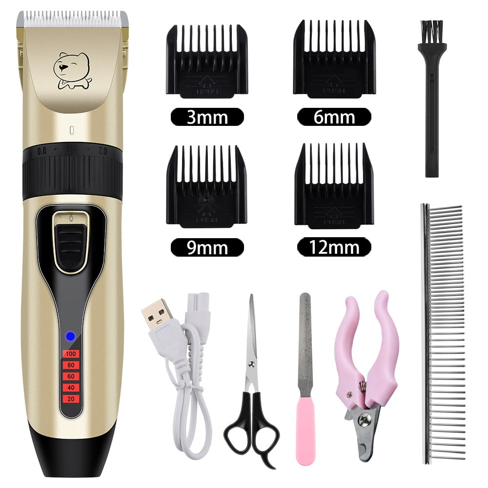 Electric Dog Clippers Professional Pet Hair Trimmer Dogs Grooming