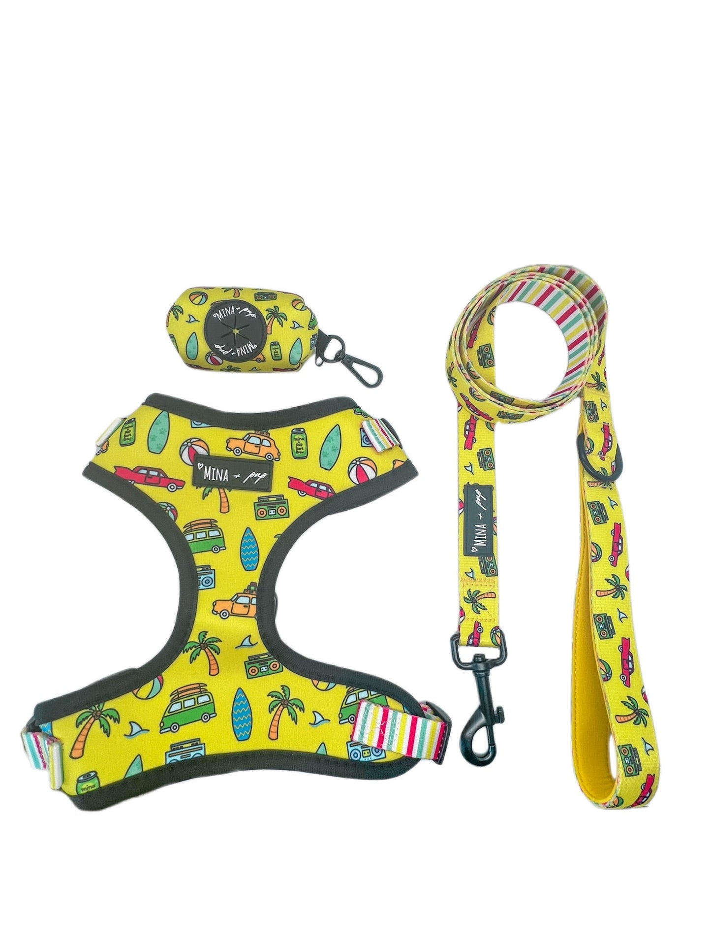 SAVE OVER 10% ON BUNDLE: Beach Bum Adjustable Harness, Leash, and Poop