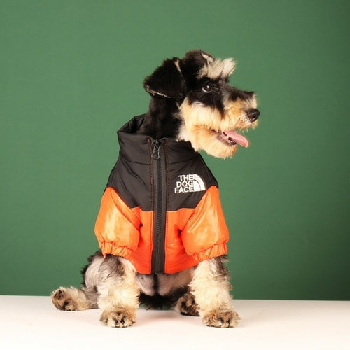 FUNUNCLE LM Dog Face Jacket Clothes Pet Puppy Hoodies Raincoats Warm