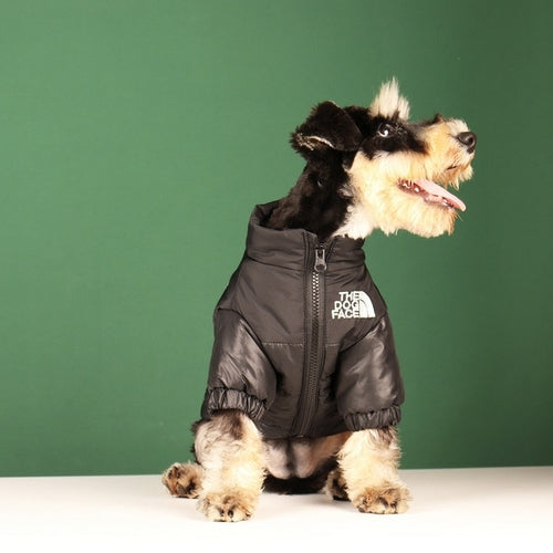 FUNUNCLE LM Dog Face Jacket Clothes Pet Puppy Hoodies Raincoats Warm