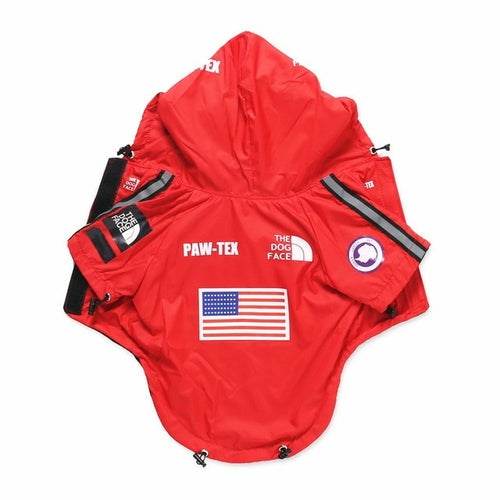 FUNUNCLE LM Dog Face Jacket Clothes Pet Puppy Hoodies Raincoats Warm