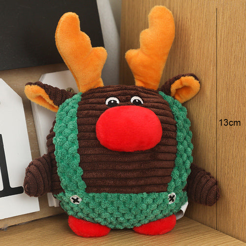Fun Pet Toy Donkey Shape Corduroy Chew Toy For Dogs Puppy Squeaker